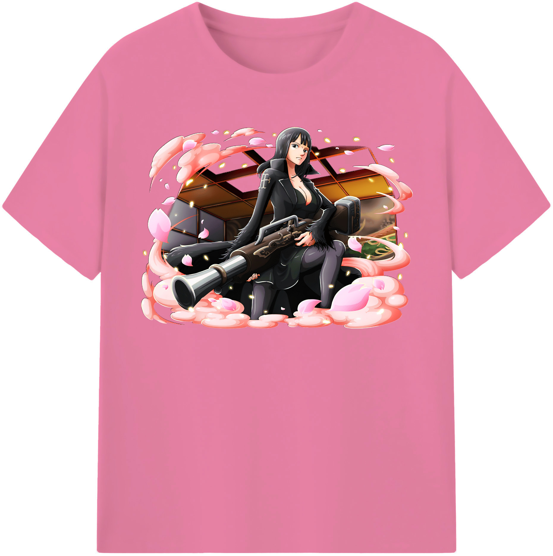 ワンピース ニコ・ロビン ONE PIECE Nico Robin 綿100％半袖Tシャツ（フロントプリント）